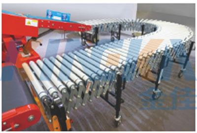 伸缩滚筒运送机